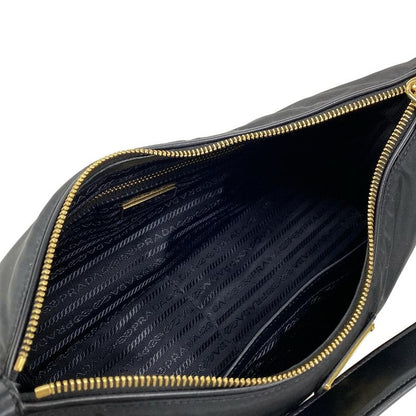 Prada Shoulder Bag Emme Large 1bc232 Black Re-nylon Leather