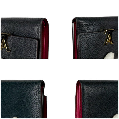 Louis Vuitton Trifold Wallet Portefeuille Capucines Black Taurillon
