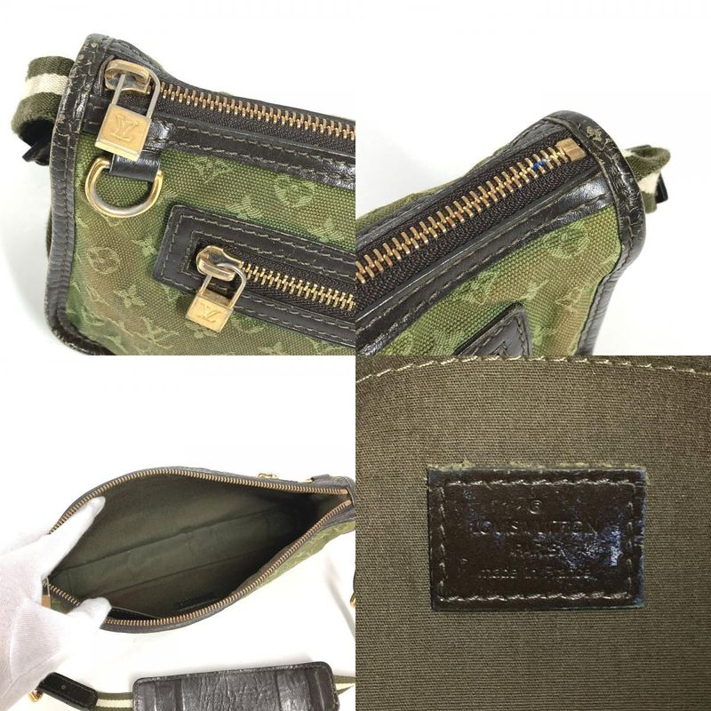 Louis Vuitton Shoulder Bag Catrine M92332 Monogram Mini Canvas Khaki