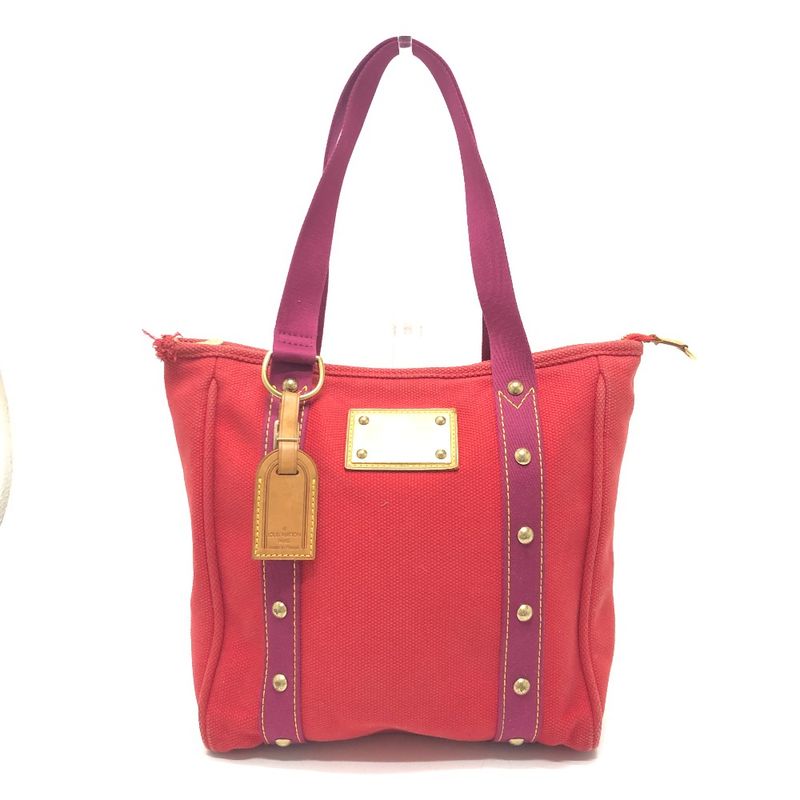 Louis Vuitton Tote Bag Antigua Cabas MM M40034 Canvas Red