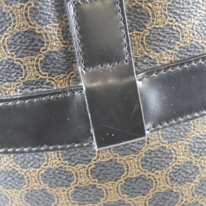 Celine Macadam Pattern Dm00/2 Tote Bag Pvc/leather Brown Basic Chic