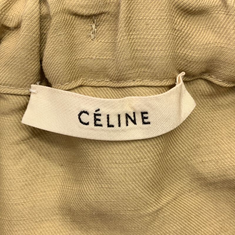 Celine - By Phoebe Philo Phoebe Linen Blend Draped Easy Skirt - 34 - Beige -