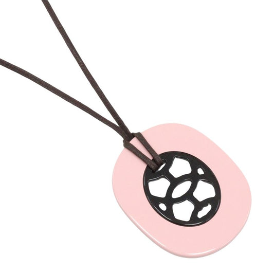 Hermes Lift GM Buffalo Horn Pink/brown Ladies 16g Necklace