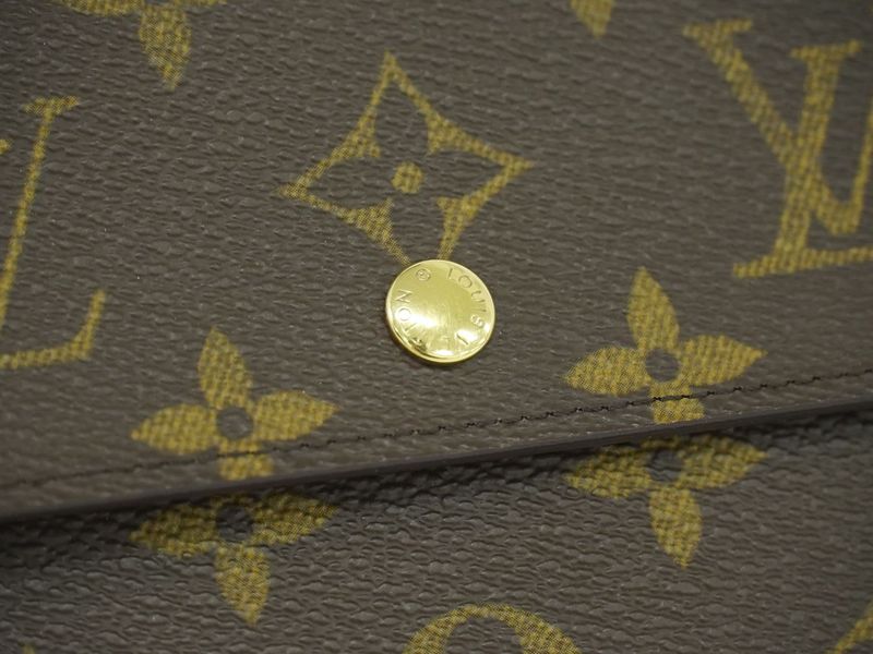 Authentic Louis Vuitton LV Porte Trésor Eteux Chiquier Monogram Fold Wallet