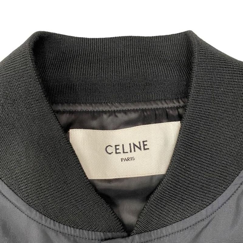Celine Jacket Boy Doll Print Coach Jacket 2w751495m 48 Size Nylon Black White