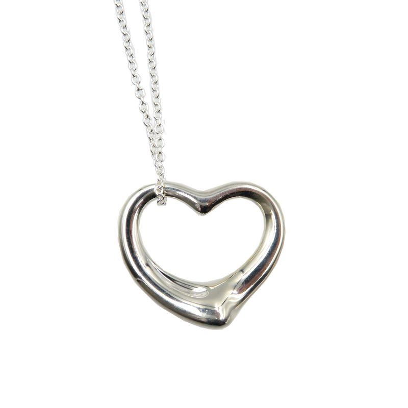 Tiffany & Co Open Heart 925 Silver Necklace 0090