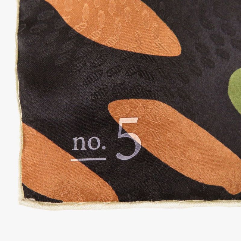Goyard No5 Silk Black Scarf 0168 Goyard