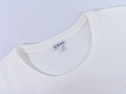 Authentic Loewe Anagram T-shirt Short Sleeve Tops S Cotton White Anagram