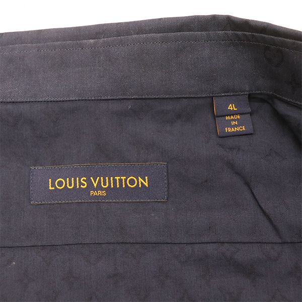 Louis Vuitton Virgil Abloh Monogram Long Sleeve Shirt Rm211e Zvu Hls41w Cotton