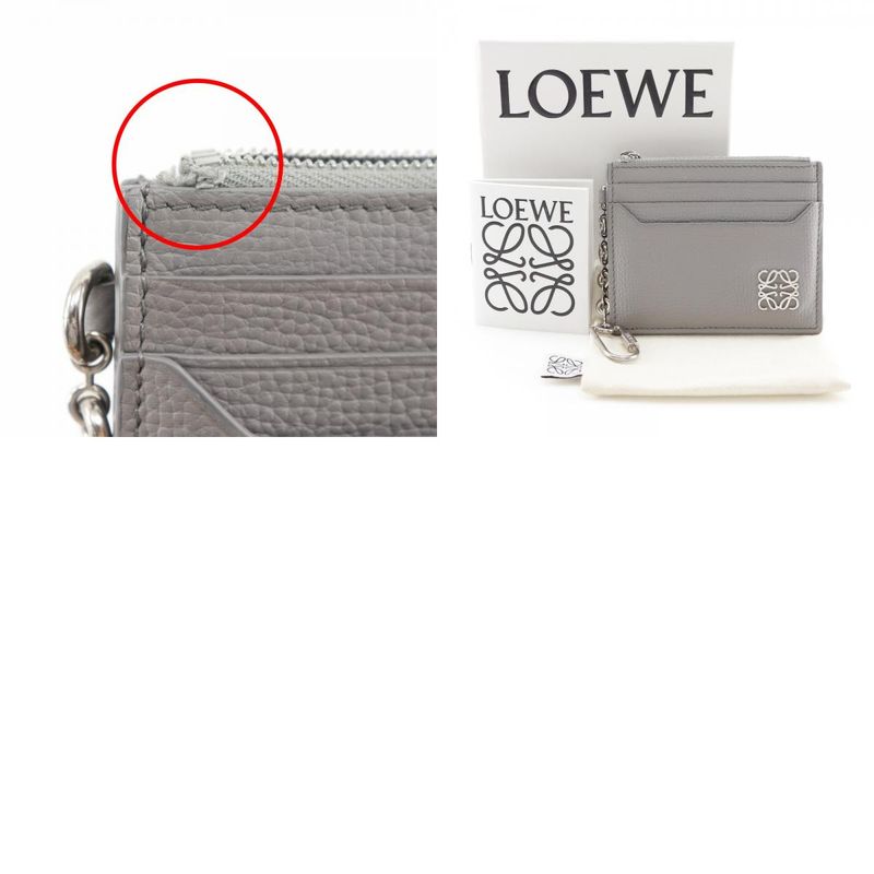Loewe Anagram Square Card Holder Coin Case Women's Card Case