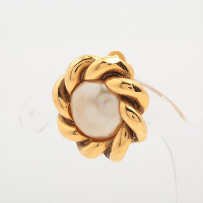 Chanel Earrings (one Side Only) 2180 GP And Faux Pearl Gold
