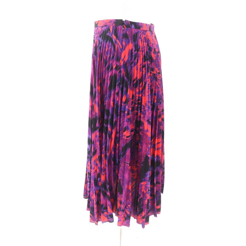 Balenciaga 542847 Allover Pleated Skirt Bottoms Multi 34 Genuine