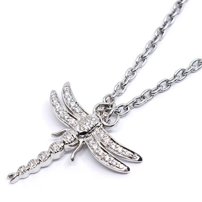 Tiffany & Co Pt950 Dragonfly Diamond Necklace Platinum Jewelry - Women's