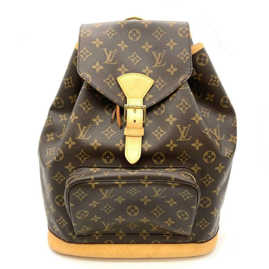 Louis Vuitton Montsouris GM Backpack Monogram Canvas M51135 Brown