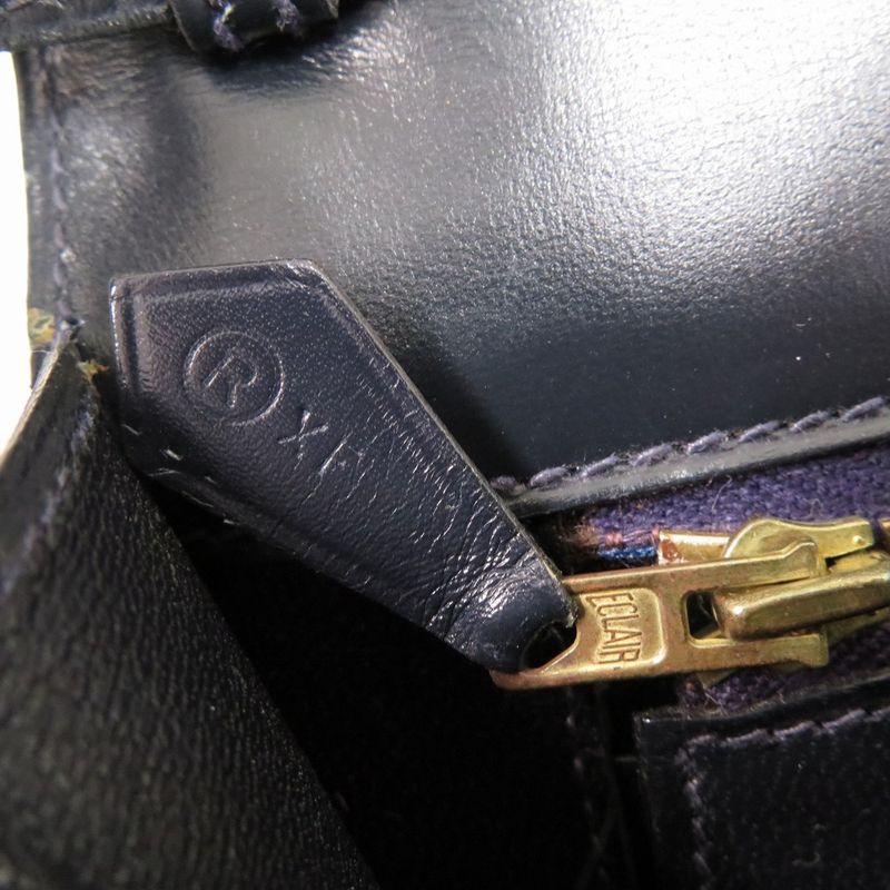 Hermes Tassel Vintage Box Calf Navy Gold Hardware 00R Engraved Shoulder Bag