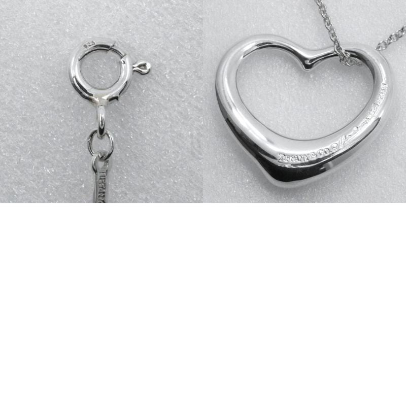 Tiffany & Co Open Heart Elsa Peretti 925 Silver Ladies 9.9g Necklace