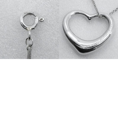 Tiffany & Co Open Heart Elsa Peretti 925 Silver Ladies 9.9g Necklace