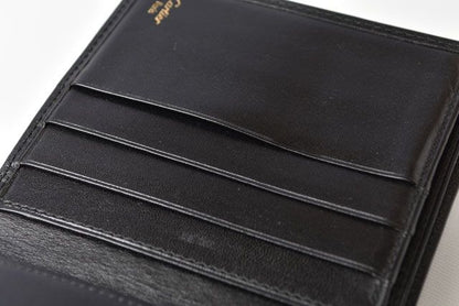 Cartier Wallet Men's Folding Wallet Leather Black
