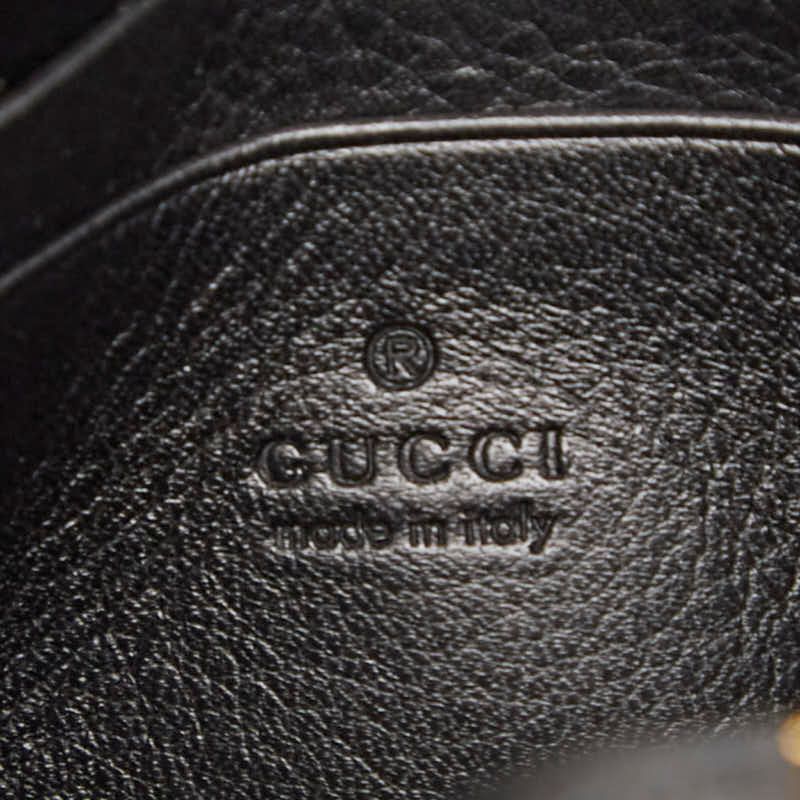 Gucci Interlocking G Blondy Medium Chain Wallet Shoulder Bag 725219 Black