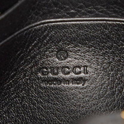 Gucci Interlocking G Blondy Medium Chain Wallet Shoulder Bag 725219 Black