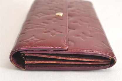 Louis Vuitton Vernis Portefeuille Sarah Wallet Purple M93577 LV 2996n