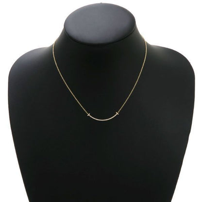 Tiffany & Co T-smile Diamond Necklace /small