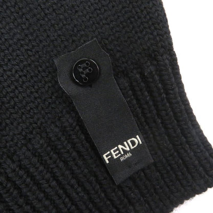Fendi 2022 Fzx088 100% Wool FF Logo Zucca Bijoux Sweater Long Sleeve Knit
