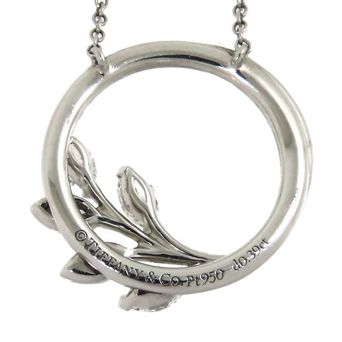 Tiffany & Co Tiffany & Co Victoria Vine Circle Small Diamond Necklace Pt950