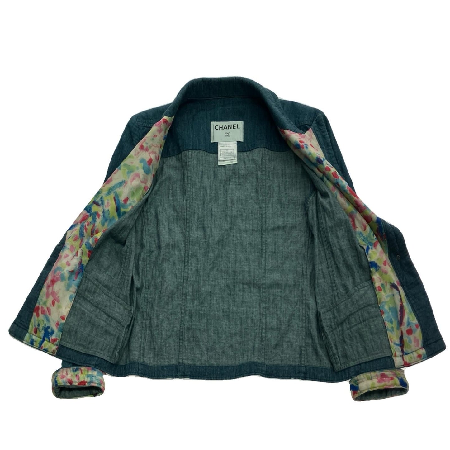 Chanel 06s Jacket Size36 Denim P28664w03740 Blue