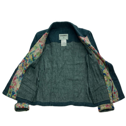 Chanel 06s Jacket Size36 Denim P28664w03740 Blue