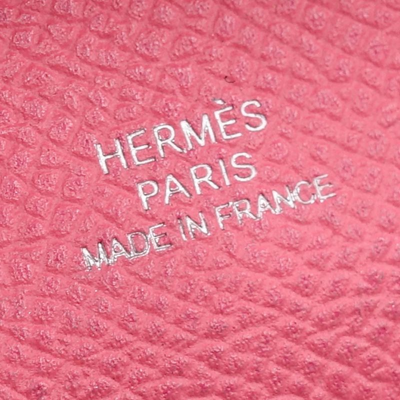 Hermes Bastia Coin Case T Engraved 2015 Manufactured In Vo-epson Rose