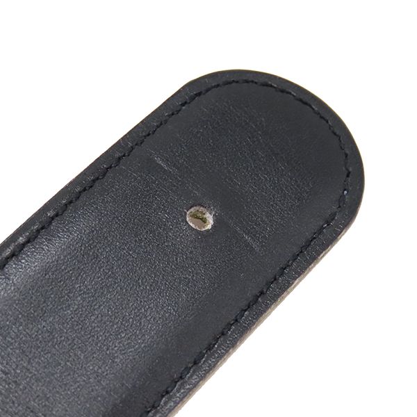 Hermes Belt Horse Buckle #90 Box Calf Vogue River Black and Gold #90 Gold