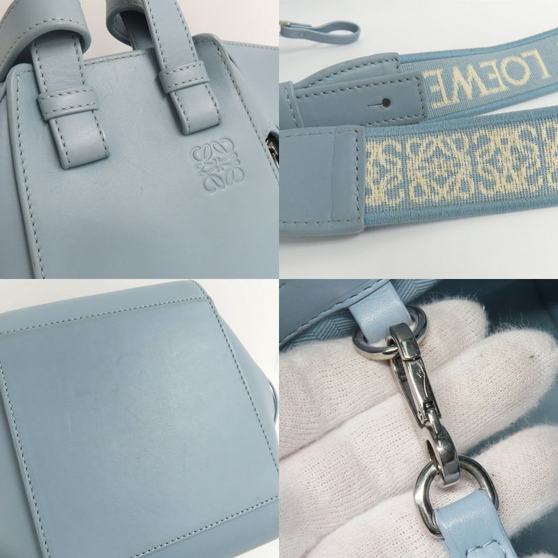 Loewe Hammock Compact A538h13x14 Handbag 2WAY Light Blue Series