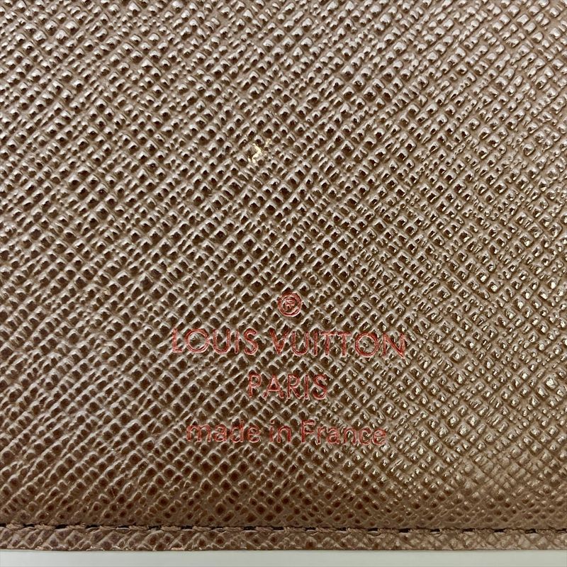 Louis Vuitton Portefeuille Joy Bifold Wallet Damier Ebène Leather N60034 Brown