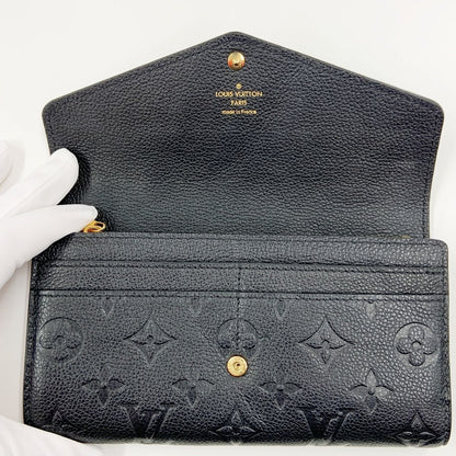 Louis Vuitton Empreinte Portefeuille Sarah Bifold Wallet M82257 Black