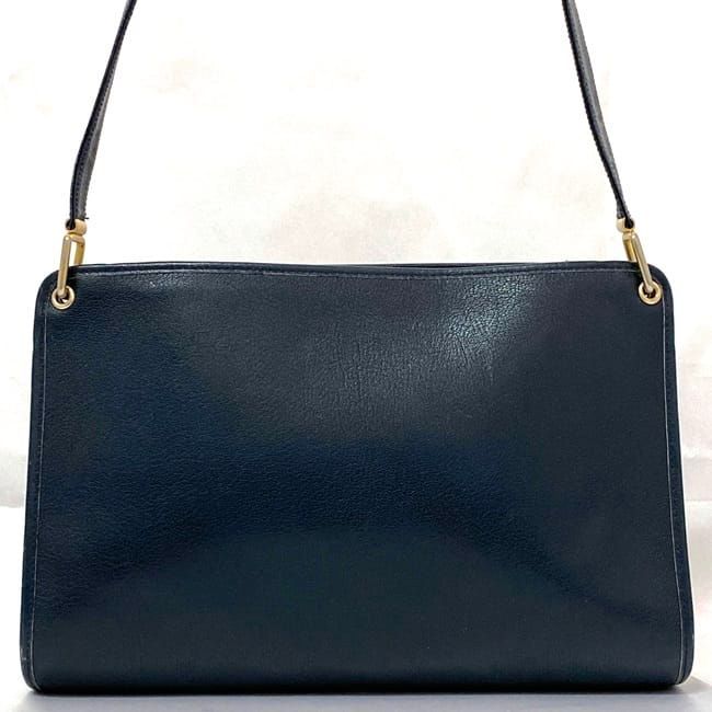 Christian Dior Semi Shoulder Bag Ec21624 Navy