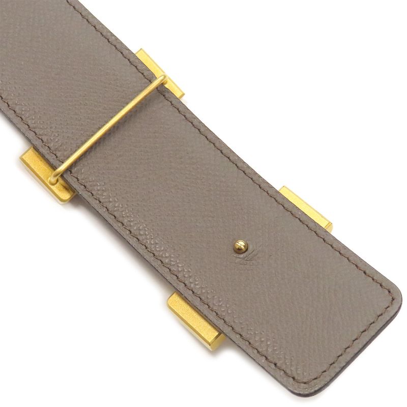 Hermes Belt Constance H #75 Box Calf Vaux Epson Black X Etang #75 Gold Hardware