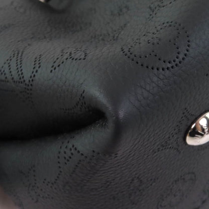 Louis Vuitton M57070 Bella Noir Black Mahina Leather 2way Shoulder Bag With