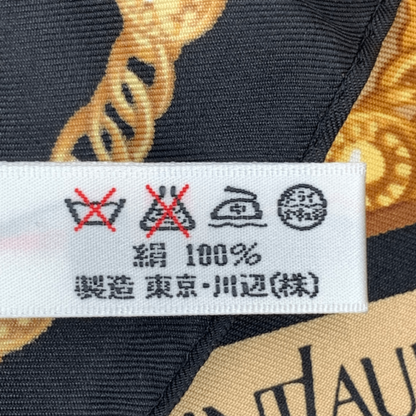 YVES Saint Laurent Yves Saint Laurent Scarf Heart Chain Pattern 100% Silk