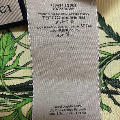 Gucci Scarf - Yellow X Green X Multi Ribbon Scarf / Flora / Neck Bow