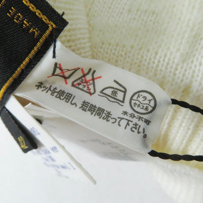 Fendi 00018401 Wool Zucca Pattern Knit Gloves/ Gloves Ivory 42 Made In Italy