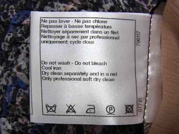 Chanel P40600v29399 100% Silk All Over Pattern Sleeveless Dress 36