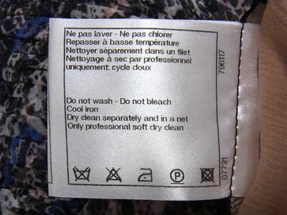 Chanel P40600v29399 100% Silk All Over Pattern Sleeveless Dress 36