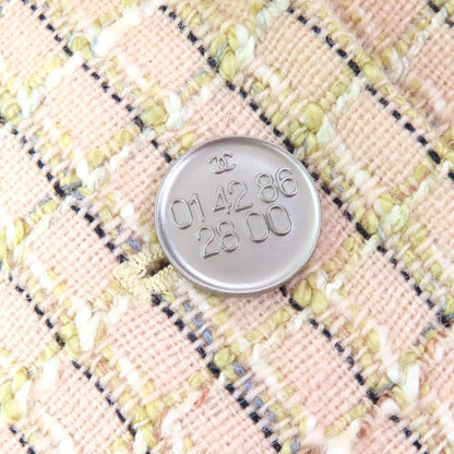 CHANEL Vintage 98P P10823 Coco Mark Button Checked Wool Tweed Tailored Jacket
