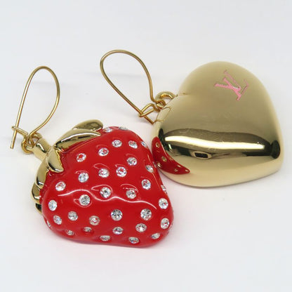 Louis Vuitton Earrings Boucle Doreil Phrase M64922 Strawberry Heart