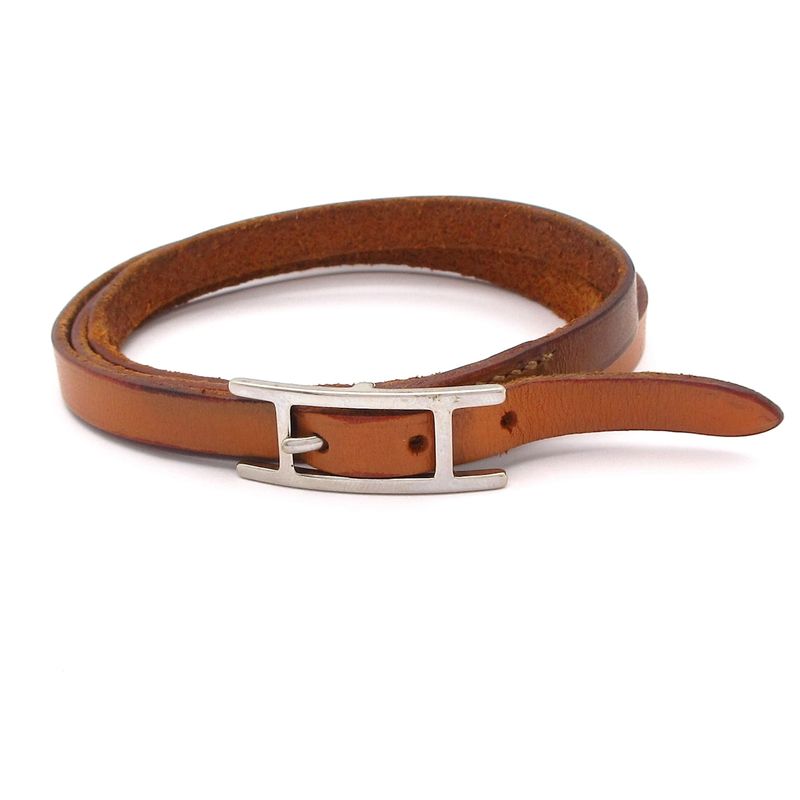 Hermes Bracelet Api 3 Leather Brown