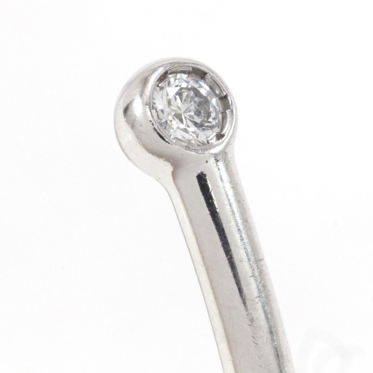 Louis Vuitton Bracelet Twist Blossom White Togo Old X Diamond Size S (15cm