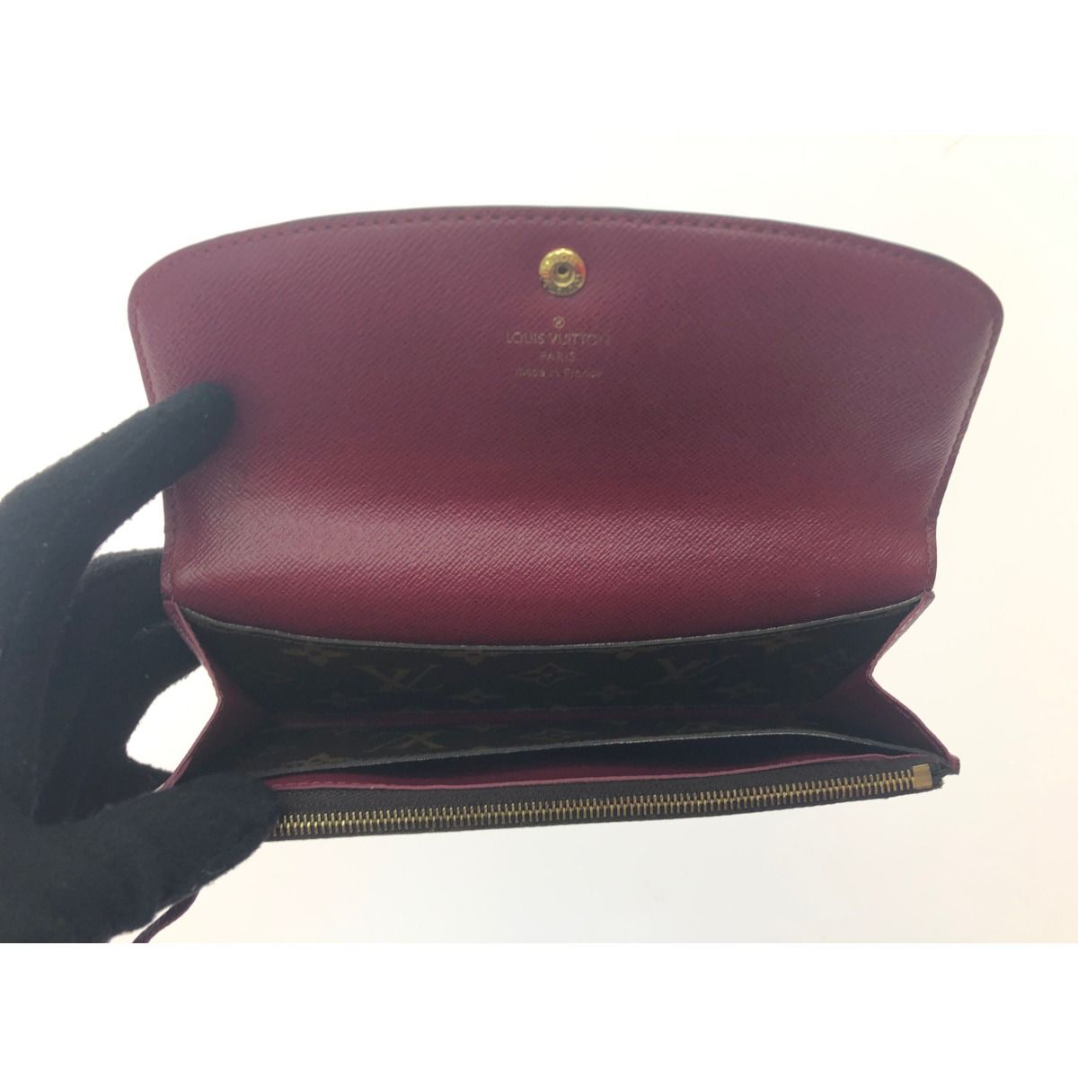 Louis Vuitton Women's Long Wallet Monogram Porte Feuille Emily M61289 Brown X