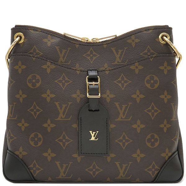 Louis Vuitton Shoulder Bag Odeon Nm PM Monogram Canvas Noir Black Gold Hardware