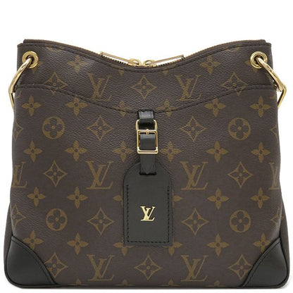 Louis Vuitton Shoulder Bag Odeon Nm PM Monogram Canvas Noir Black Gold Hardware